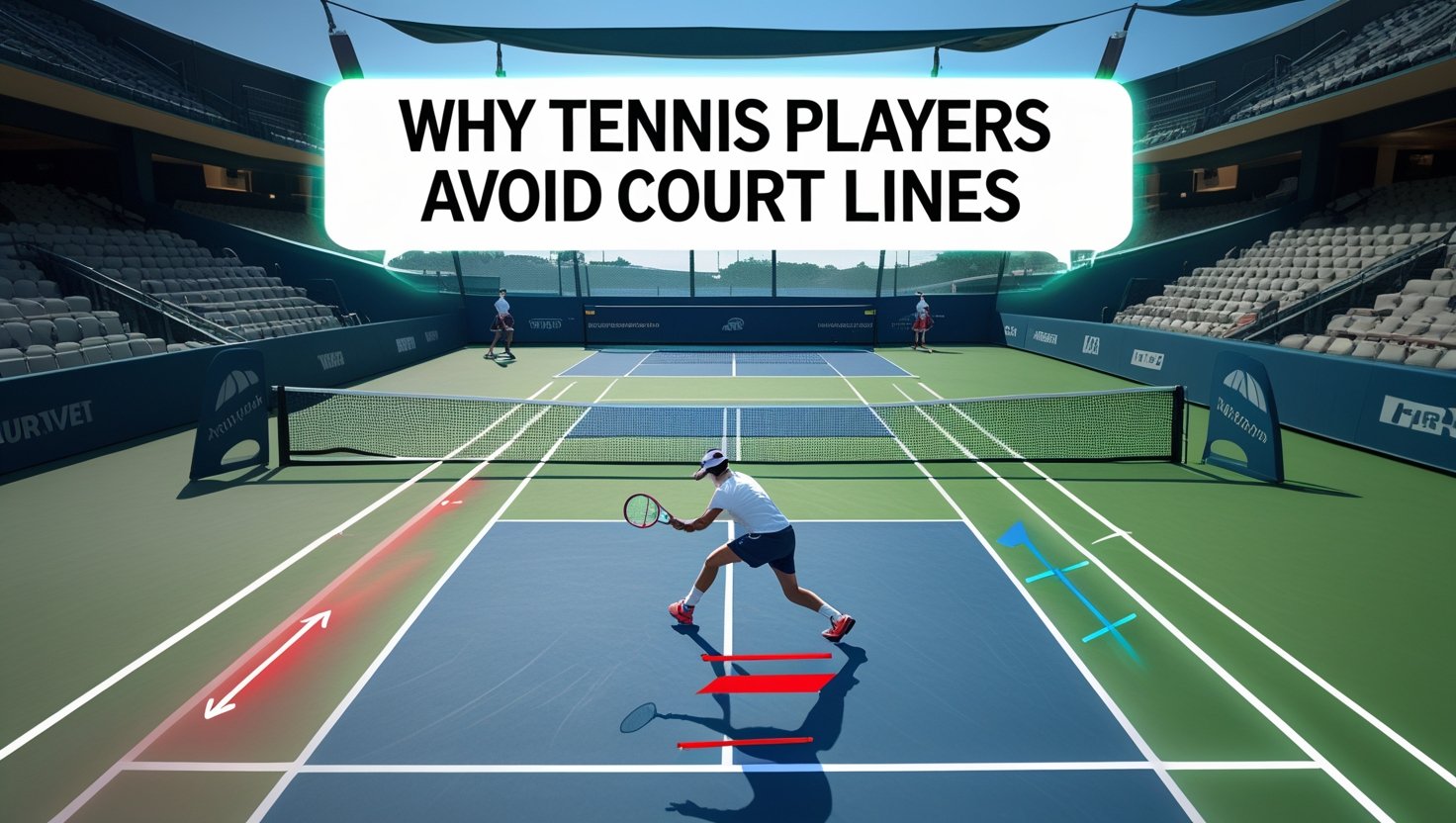 Why Tennis Players Avoid Court Lines